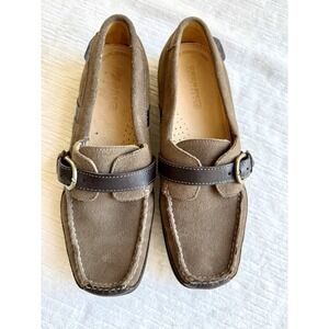Sperry Top-Spider Shoes Ladies Suede Loafers Shoes With Buckle
